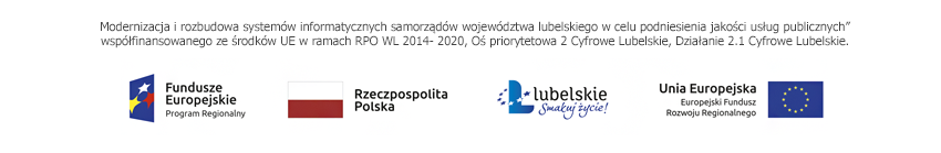 Stopka zawierająca logotypy projektu